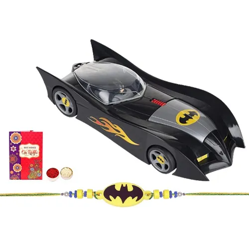 Classy Batman Rakhi with Batmobile
