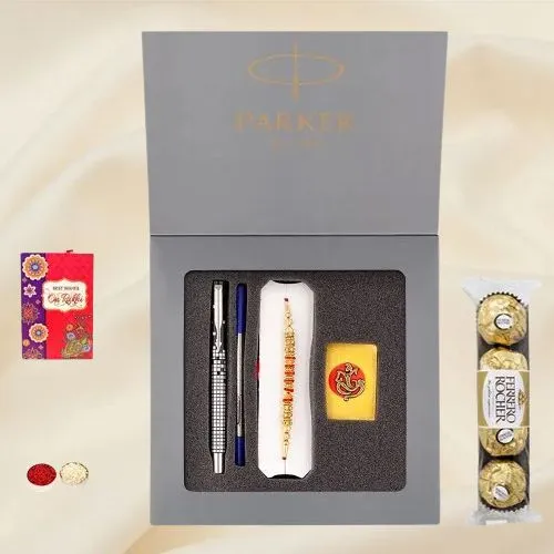 Parker Vector Desk Accessories with Rakhi for Busy Bro