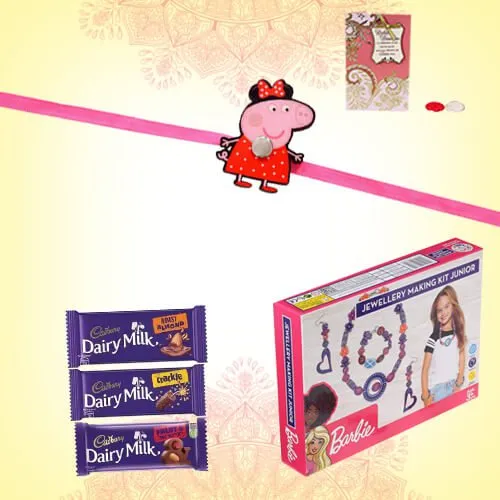 Nutty Choco Peppa Rakhi N Barbie Creative Art Kit
