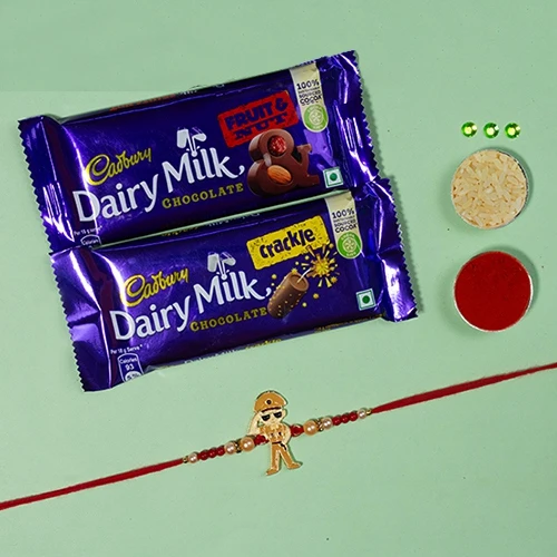 Cool Little Singham Rakhi N Cadbury Chocolate Indulgence