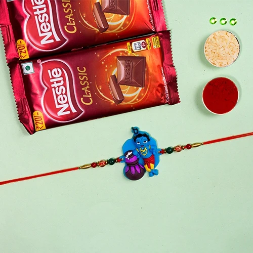 Soft Krishna Rakhi with Nestle Chocolate Bars