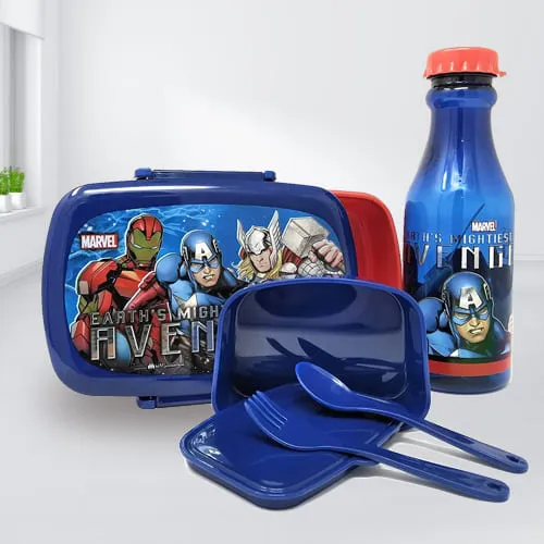 Outstanding Marvel Avengers Tiffin Box n Bottle Combo	