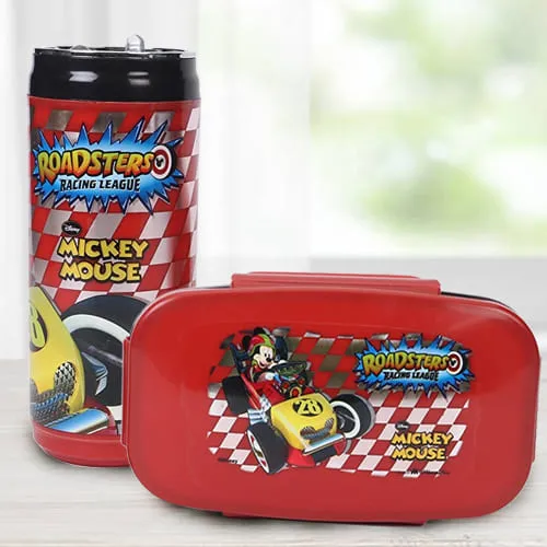 Wonderful Mickey Mouse Lunch Box n Sipper Bottle Combo