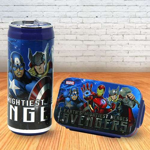 Exclusive Disney and Marvel Lunch Box and Sipper Bottle
