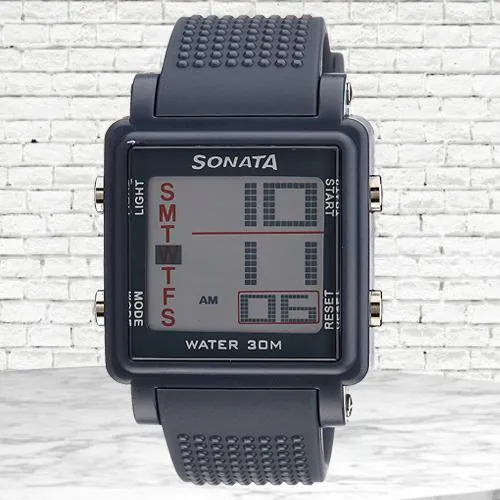 Attractive Sonata Super Fibre Digital Mens Watch