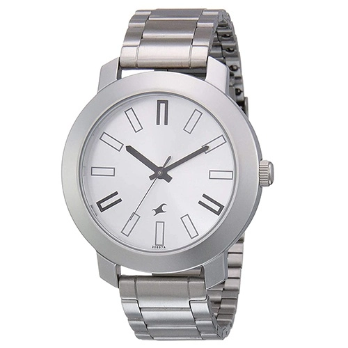 Fantastic Fastrack Casual Silver Dial Gents Analog Watch