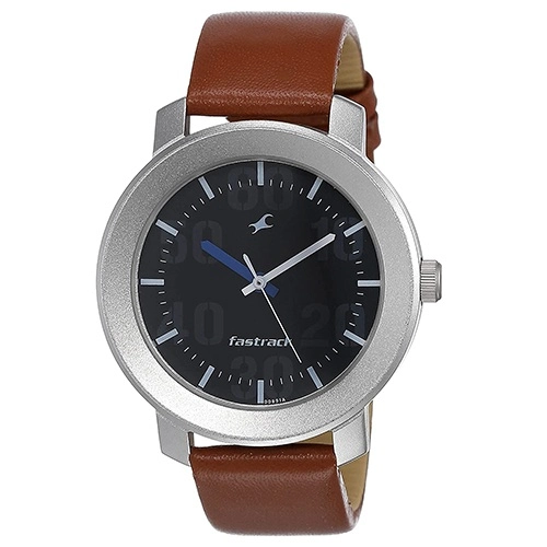 Beautiful Fastrack Casual Analog Round Dial Leather Mens Watch