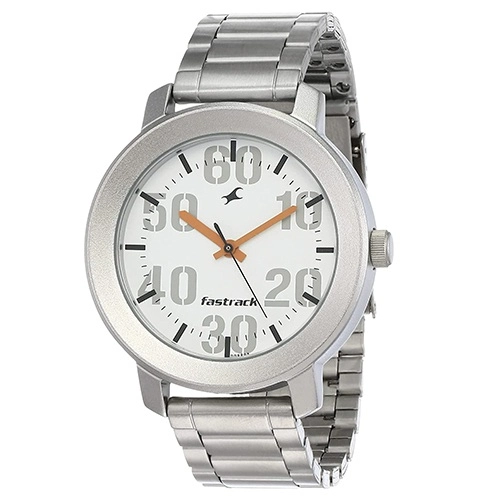 Fantastic Fastrack Casual White Dial Gents Analog Watch
