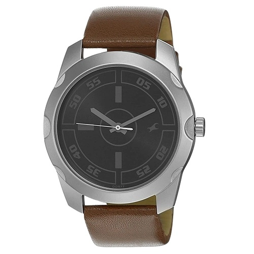 Impressive Fastrack Casual Analog Black Dial Gents Watch