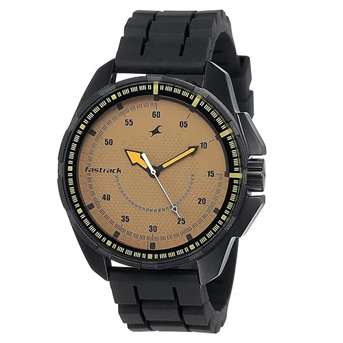 Outstanding Fastrack Commando Brown Dial Mens Analog Watch