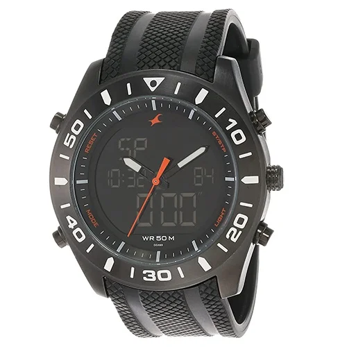 Stunning Fastrack Casual Analog Digital Black Dial Gents Watch