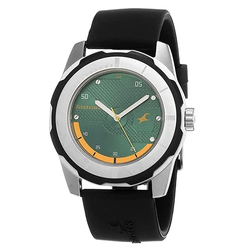 Outstanding Fastrack Economy 2013 Analog Green Dial Mens Watch
