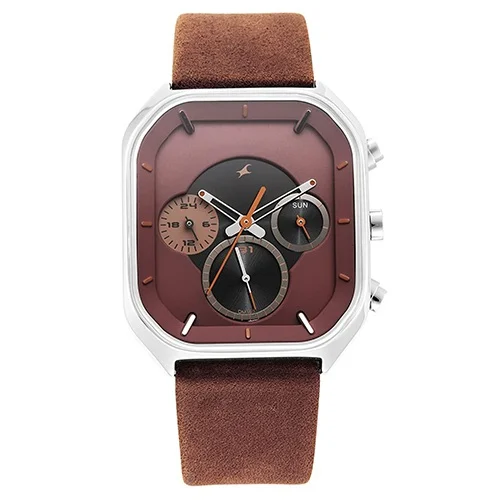 Outstanding Fastrack After Dark Analog Brown Dial Mens Watch