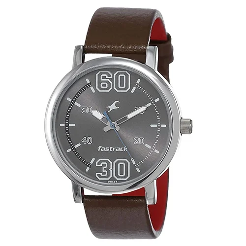Jazzy Fastrack Fundamentals Analog Silver Dial Mens Watch