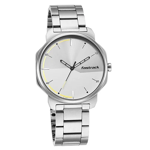 Charming Fastrack Casual Silver Dial Mens Analog Watch