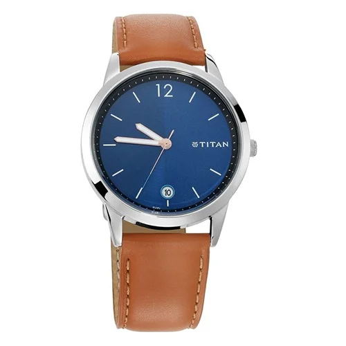 Outstanding Titan Workwear Mens Watch with Blue Dial