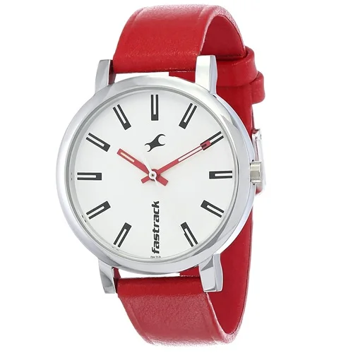 Beautiful Fastrack Fundamentals Round White Dial Womens Watch