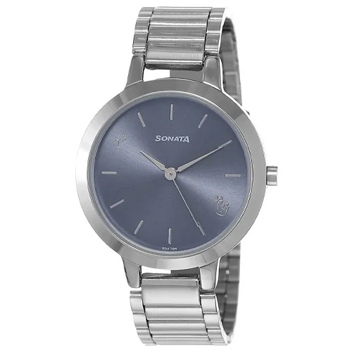 Lovely Sonata Play Analog Blue Dial Womens Watch