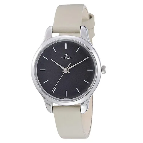Fashionable Titan Workwear Anthracite Dial Watch for Women