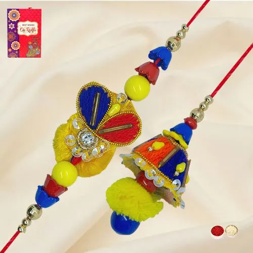 Remarkable Zardosi Bhaiya Bhabhi Rakhi