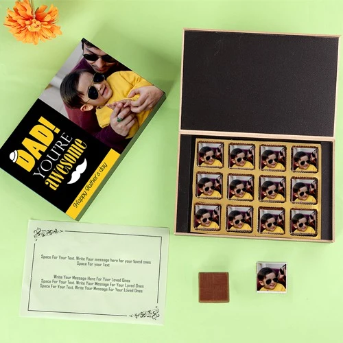 Appealing Personalized Chocolate Box for Dad