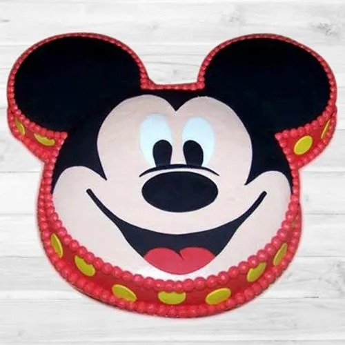 Treasured Mickey Mouse Shaped Cake for Children