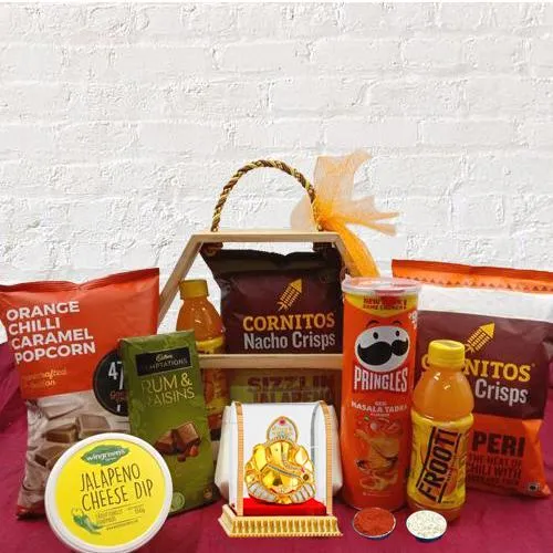 Bountiful Snacks n Chocolate Hamper for Bhai Dooj