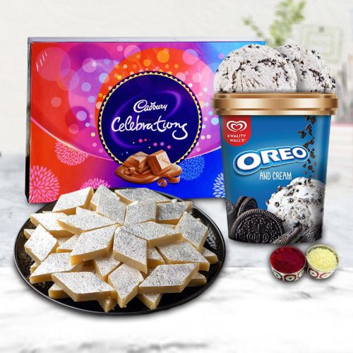 Ambrosial Gift of Kwality Walls Oreo with Sweets n Chocolates