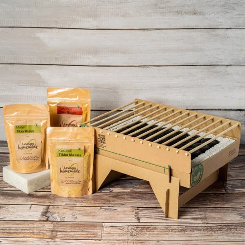 Remarkable DIY Barbeque Tandoori Kit with Grill Gift Set