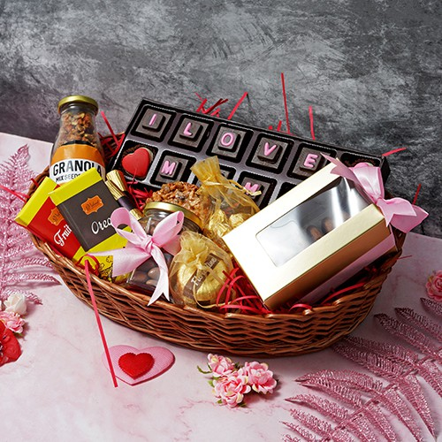 My Mommy Basket of Yummy Chocolates  N  Cookies
