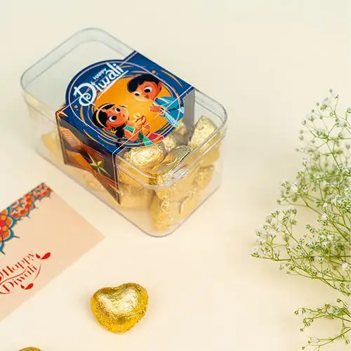 Heartwarming Diwali  Chocolates And Greetings Combo