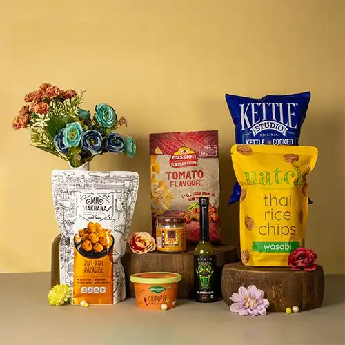 Indulgent Snack  N  Dip Gift Hamper