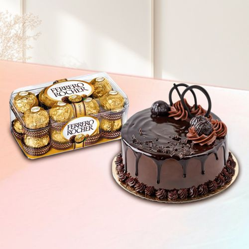 Chocolate Cake with Ferrero Rocher