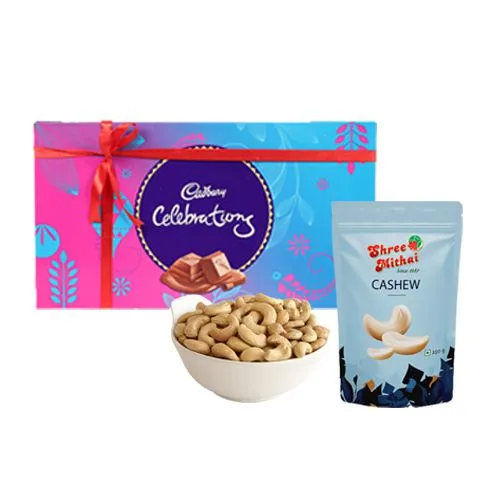 Pack of Kaju King from Shree Mithai with Cadbury Celebration