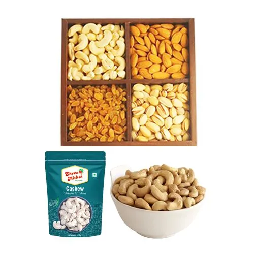 Shree Mithai Kaju King with Assorted Dry Fruits Gift Pack