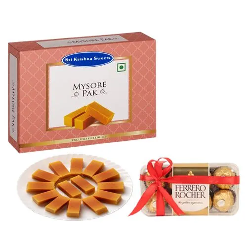 Sri Krishna Sweets Mysurpa with Ferrero Rocher Chocolate