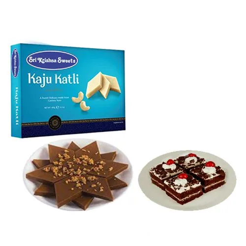 Sri Krishna Sweets Karupatti Katli with Chocolate Pastry