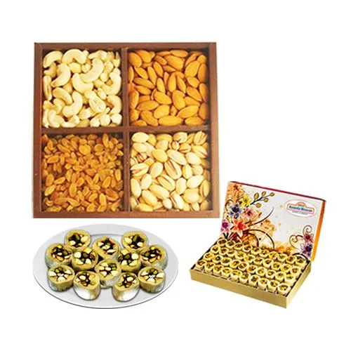 Gift of Dry Fruit Honey Dew from Adyar Ananda Bhawan with Mixed Dry Fruits