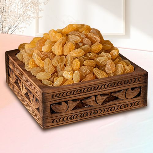 Send Raisins in a Wooden Tray