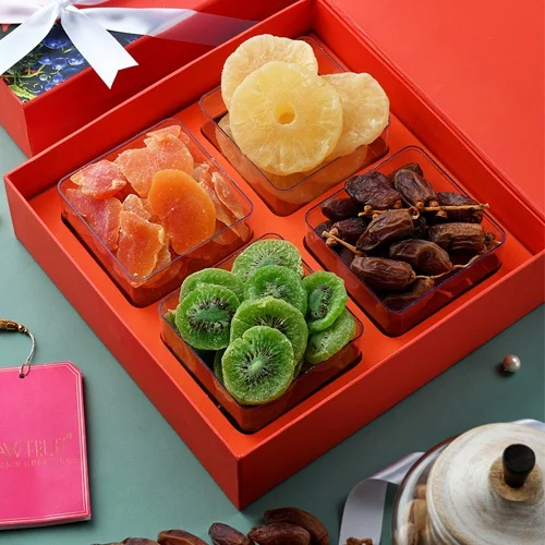 RawFruit Yummiest Dry Fruits Orange Gift Box