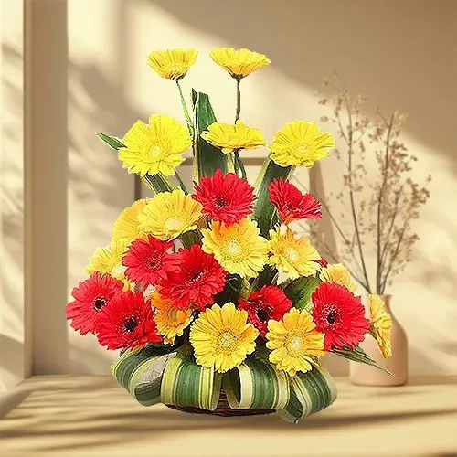Brilliant 20 Colorful Gerberas Bouquet with Affection