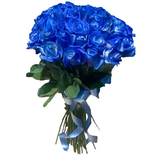 Elegant Bunch of Blue Roses