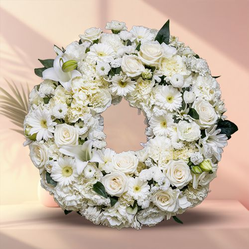 Special Wreath of Mixed Florals