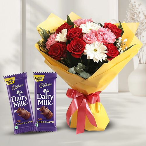 Rhapsodic Blossom Olio with 2 Dairy Milk Chocolate