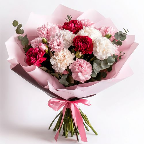 Expressive Mixed Carnations Arrangement <br><br>