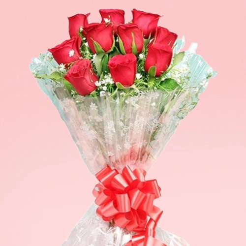 Deliver Marvelous Red Roses Bouquet To