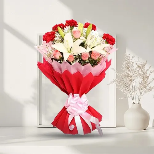 Festal Bouquet of Stunning Blossoms
