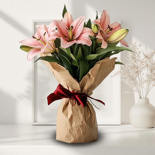Sending Bouquet of Lilies