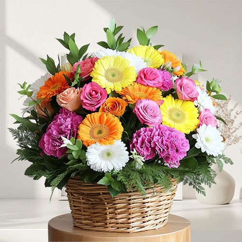 Shop for Assorted Flowers Basket