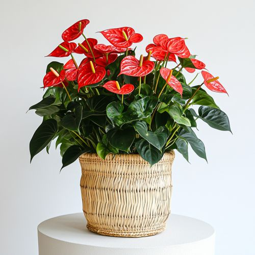Magnificent Red Anthurium Arrangement